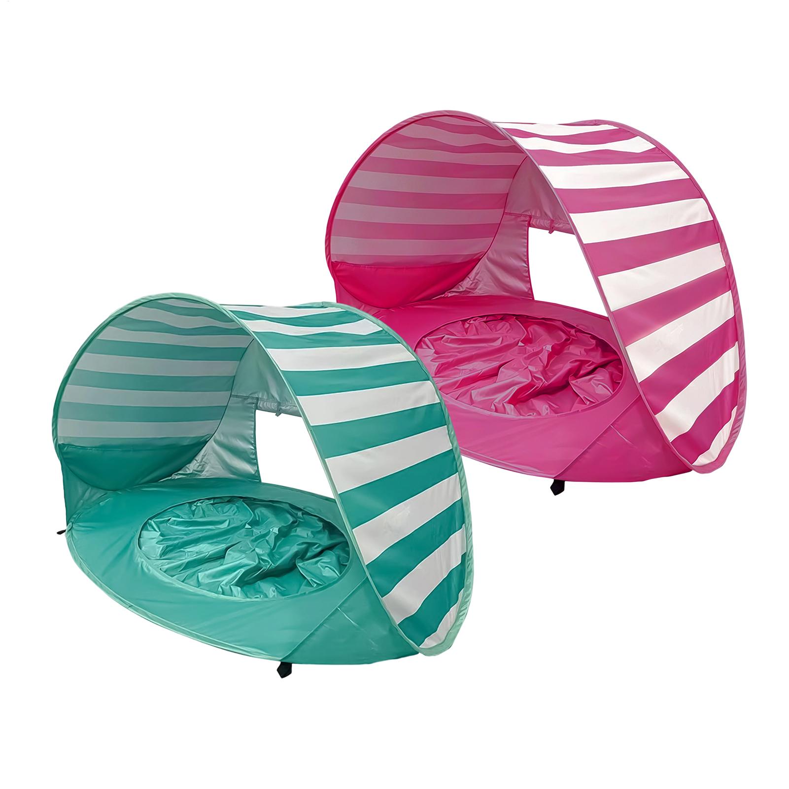 Kids Outdoor Tent - เต็นท์ชายหาดสำหรับเด็ก ป้องกันรังสียูวี พับเก็บได้ พร้อมสระน้ำขนาดเล็ก เต็นท์บังแดดกลางแจ้ง สำหรับวันหยุด