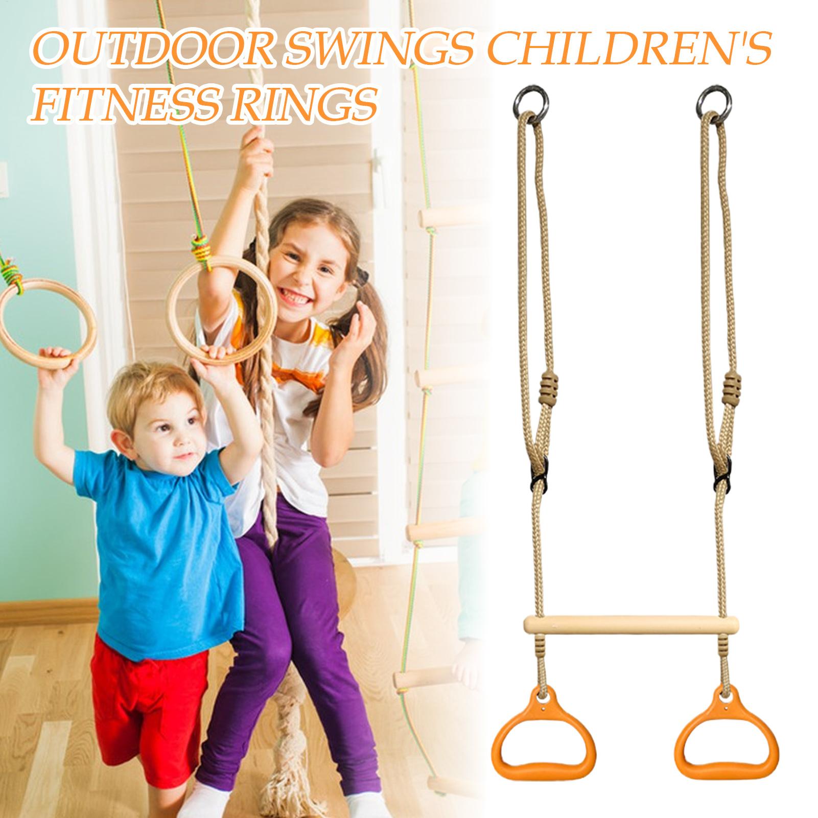 Kids Outdoor Gym Equipment - อุปกรณ์ออกกำลังกายแบบสวิงบาร์ วงแหวนบาร์ สนุกสนาน ปลอดภัย ออกแบบตามหลักสรีรศาสตร์ เหมาะสำหรับเด็กและผู้ใหญ่