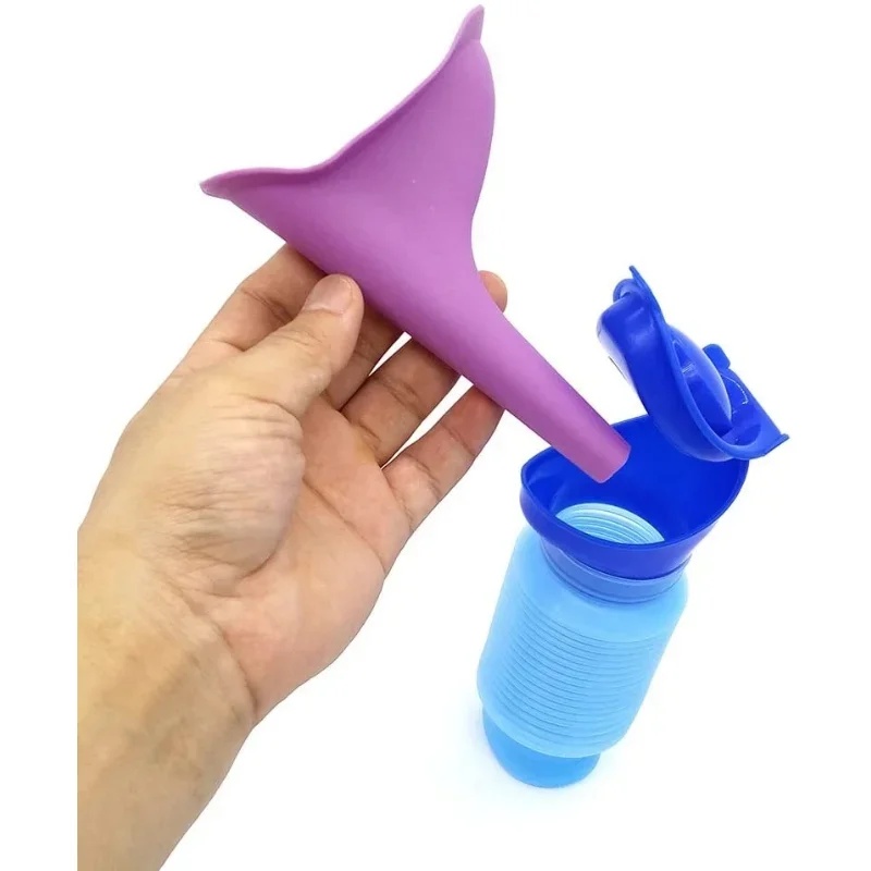 Kids Outdoor Urinal - 1-4 ชิ้น ขวดปัสสาวะแบบพกพาขนาด 750 มล. ขวดปัสสาวะสำหรับผู้ใหญ่แบบยืดหดได้