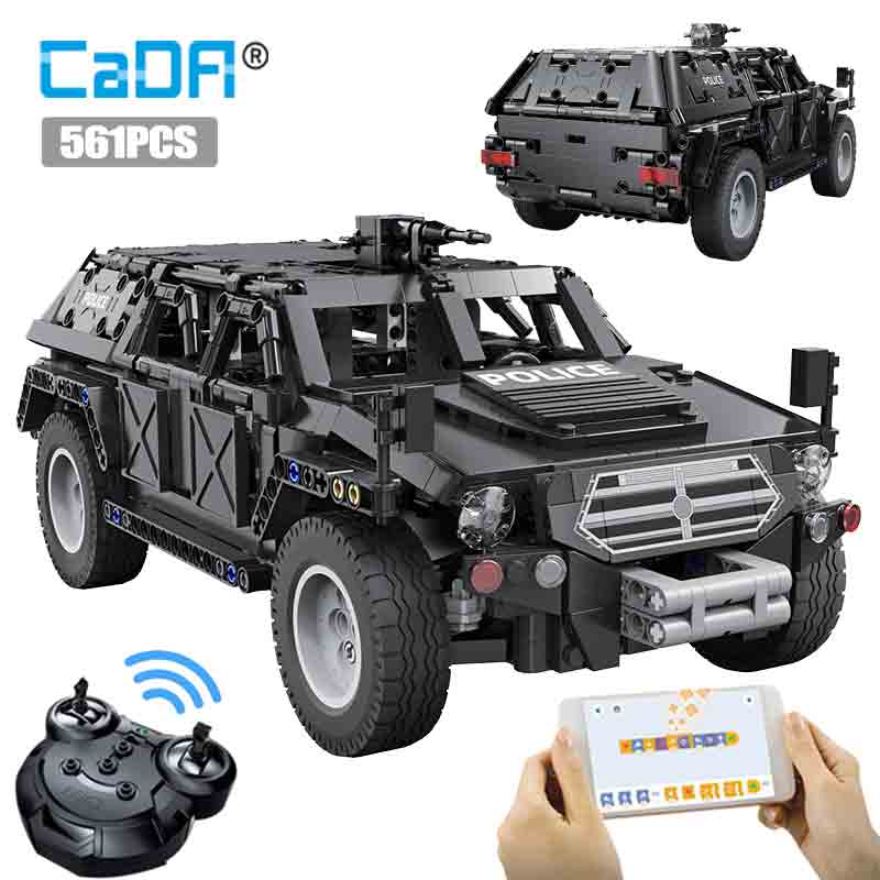 Lego Set City - Cada 561Pcs การวิเคราะห์ SUV ตำรวจรถกระบะรถกระบะอิฐ City