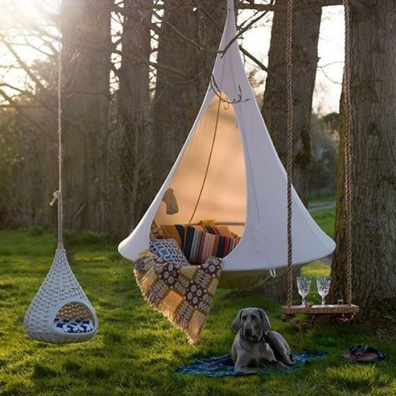 Kids Outdoor Tent - เด็ก Swing สวนกลางแจ้ง Camp Hammock Tree