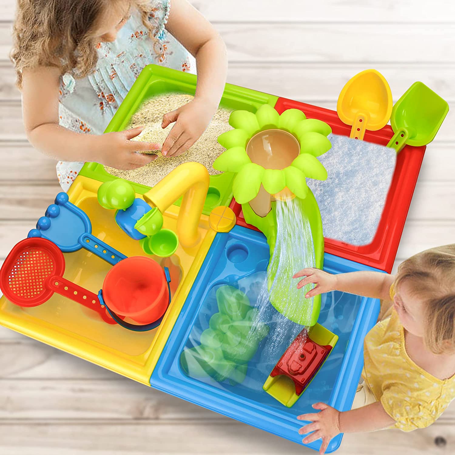 ของเล่นสำหรับเด็กเล่นทรายบนโต๊ - Kids Outdoor Nature Play บทวิจารณ์และราคา