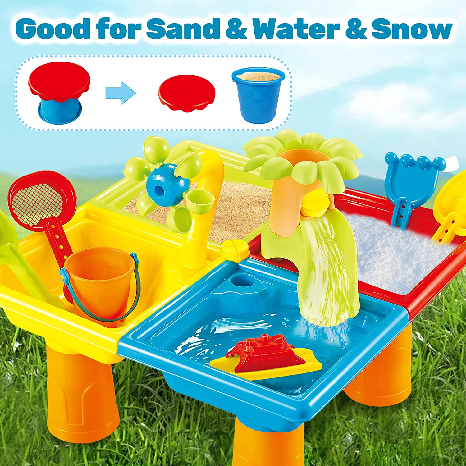 ของเล่นสำหรับเด็กเล่นทรายบนโต๊ - Kids Outdoor Nature Play บทวิจารณ์และราคา