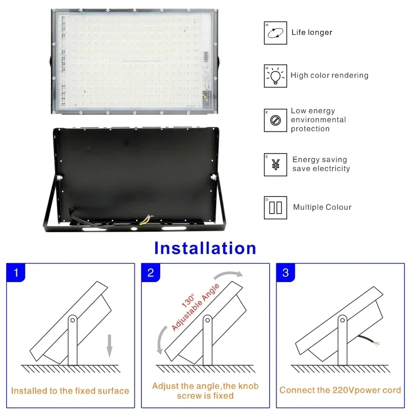 110V 220V ไฟ LED น้ําท่วม 50W  - Balance Beam Outdoor บทวิจารณ์และราคา