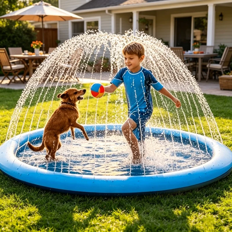 แผ่นรองน้ำขนาดใหญ่ 170×180 ซม. - Kids Outdoor Clubhouse บทวิจารณ์และราคา