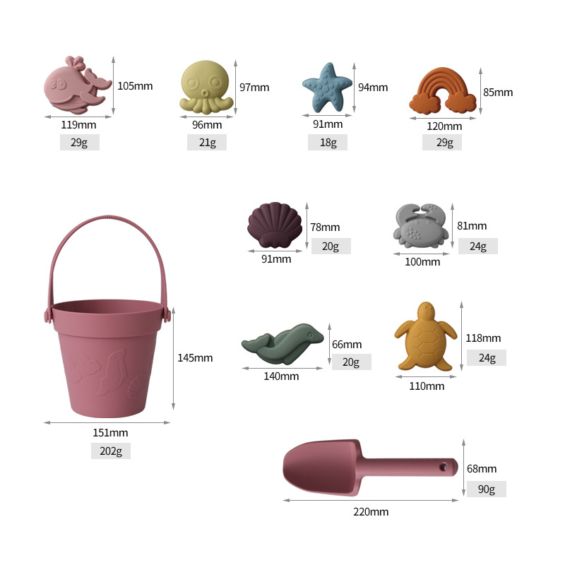 ชุดของเล่นชายหาดซิลิโคนเกรดอาห - Kids Outdoor Nature Play บทวิจารณ์และราคา