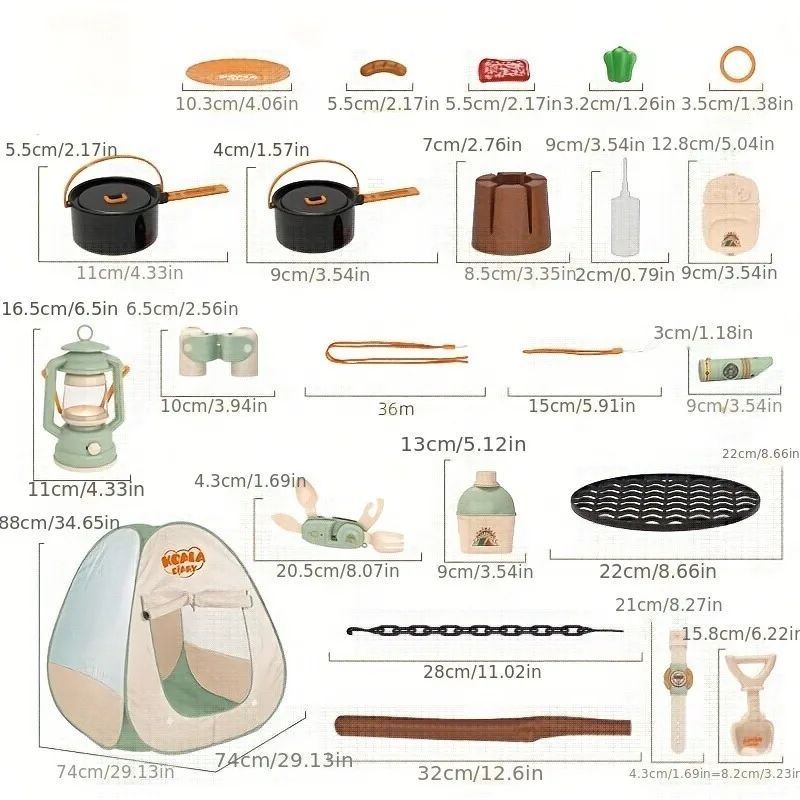 เด็กชุดตั้งแคมป์เด็กวัยหัดเดิน - Kids Outdoor Tent บทวิจารณ์และราคา