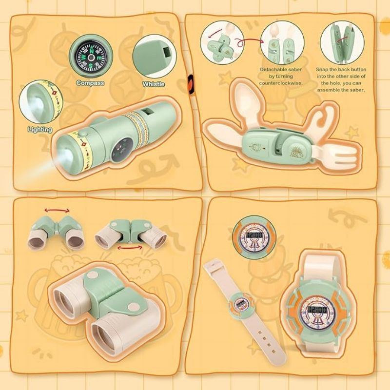 เด็กชุดตั้งแคมป์เด็กวัยหัดเดิน - Kids Outdoor Tent บทวิจารณ์และราคา