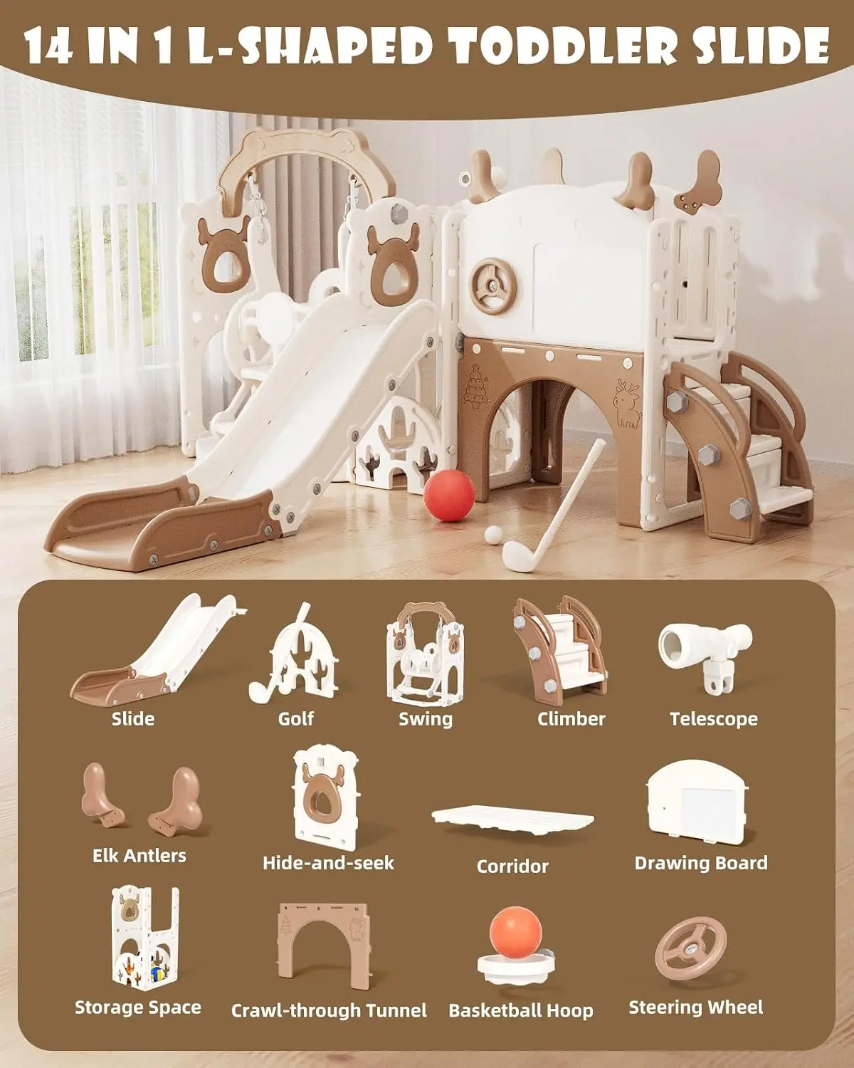 ชุดสไลด์และชิงช้าสำหรับเด็กเล็ - Kids Outdoor Swing And Slide บทวิจารณ์และราคา