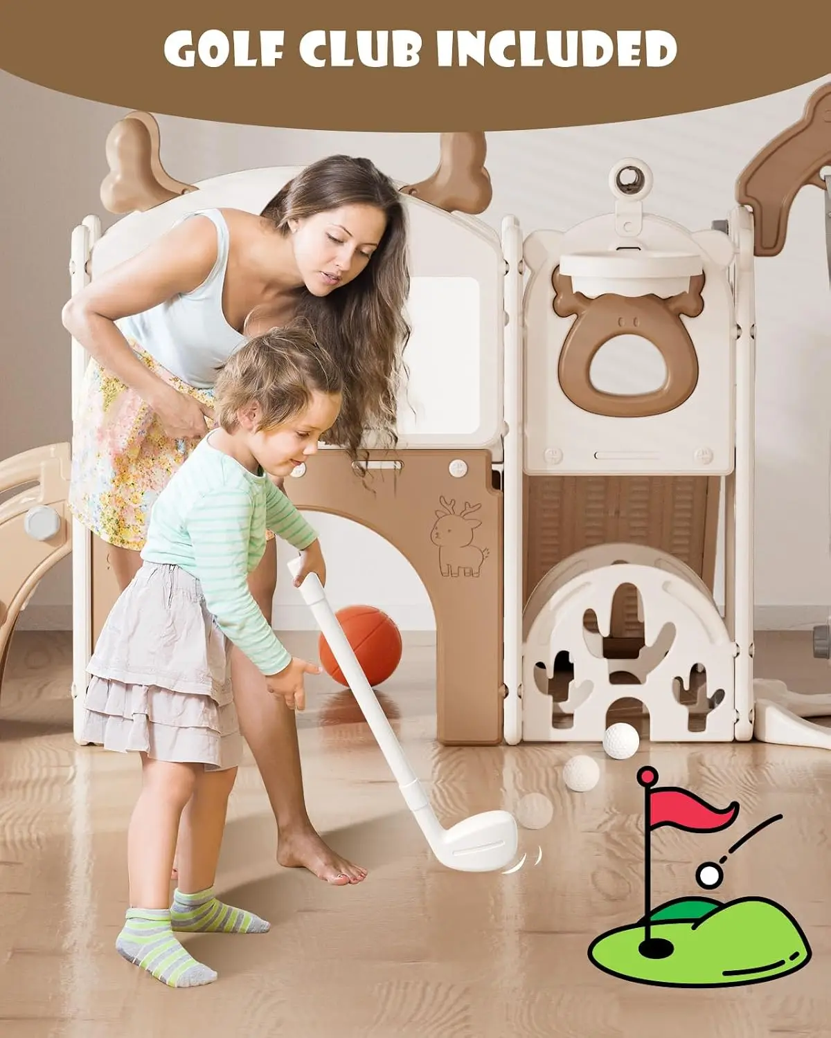 ชุดสไลด์และชิงช้าสำหรับเด็กเล็ - Kids Outdoor Swing And Slide บทวิจารณ์และราคา