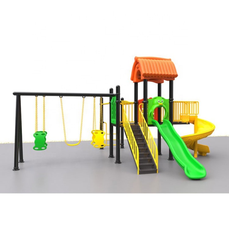 ชุดเครื่องเล่นชิงช้าและสไลเดอร - Kids Outdoor Swing And Slide บทวิจารณ์และราคา