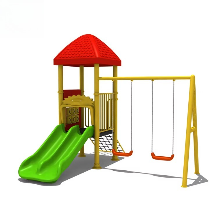 อุปกรณ์สนามเด็กเล่นเหล็ก, ชิงช - Kids Outdoor Swing And Slide บทวิจารณ์และราคา