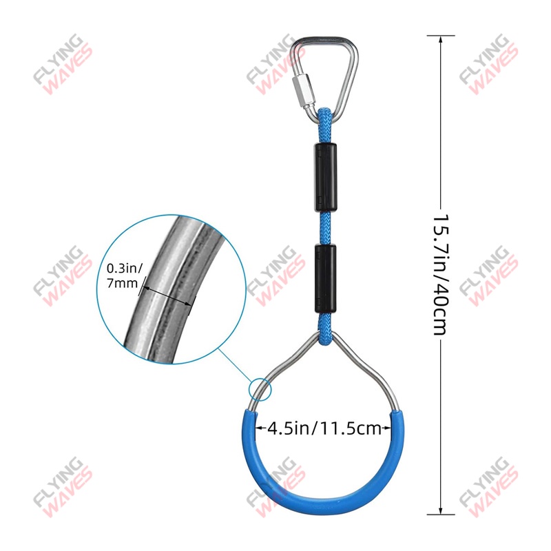 เด็กแขวนแหวน GYM Swing ปีนเขาล - Kids Outdoor Ninja บทวิจารณ์และราคา