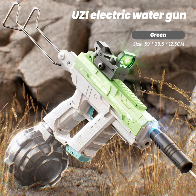 ปืนฉีดน้ำไฟฟ้า UZI แบบรวมสามฟั - Kids Outdoor Nature Play บทวิจารณ์และราคา