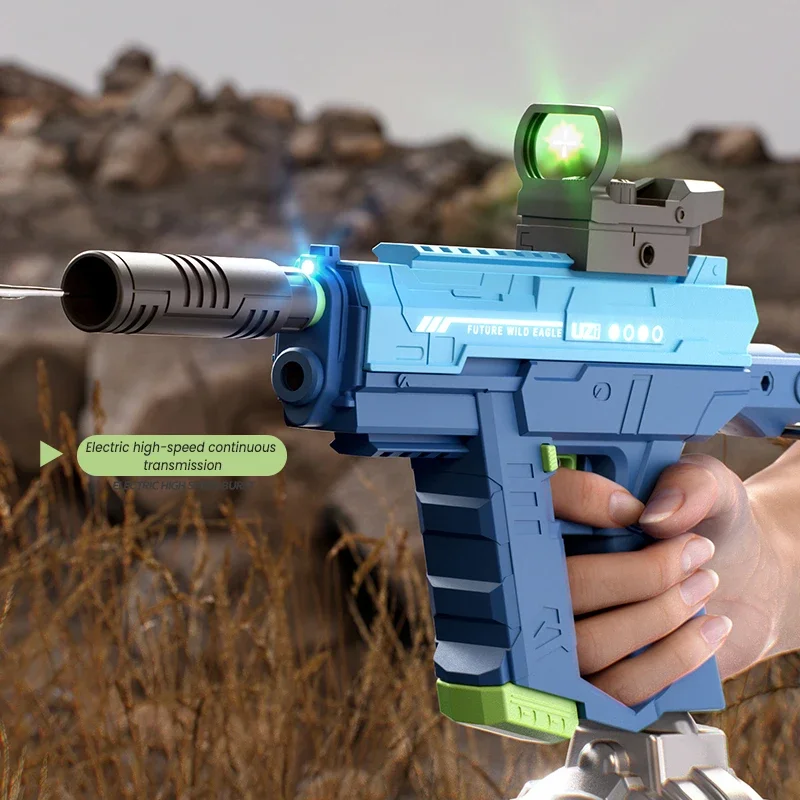 ปืนฉีดน้ำไฟฟ้า UZI แบบรวมสามฟั - Kids Outdoor Nature Play บทวิจารณ์และราคา