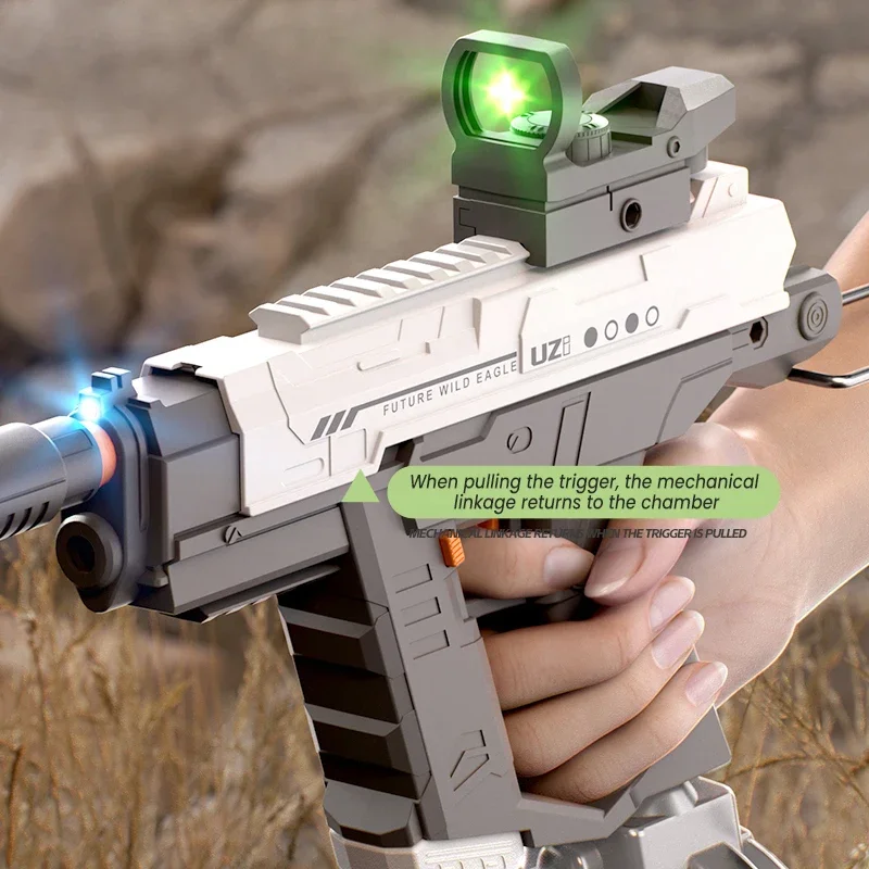 ปืนฉีดน้ำไฟฟ้า UZI แบบรวมสามฟั - Kids Outdoor Nature Play บทวิจารณ์และราคา