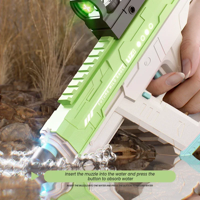 ปืนฉีดน้ำไฟฟ้า UZI แบบรวมสามฟั - Kids Outdoor Nature Play บทวิจารณ์และราคา
